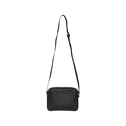 Alviero Martini Prima Classe Black Crossbody Bag with Geo Detail - street market Musa Italica