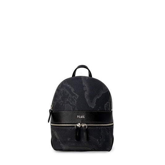 Alviero Martini Prima Classe Small Backpack – Geo Print, Black, Leather Blend - MADnITALY