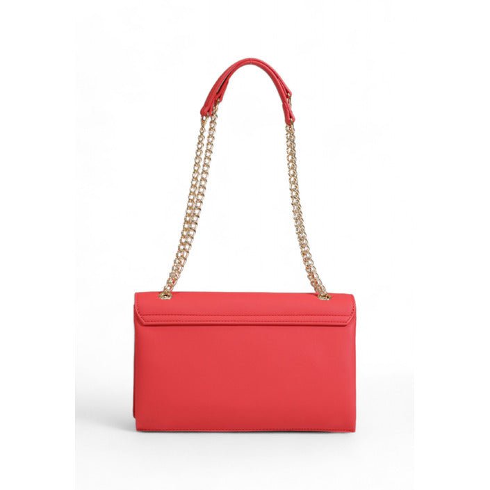 Women's shoulder bag by Love Moschino, available in three color variants: red, black, and beige, made of faux leather, with clip closure.